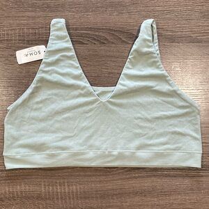 NWT - Soma Intimates Seamless Aloe Turnaround Bralette - Jade Surf - XXL